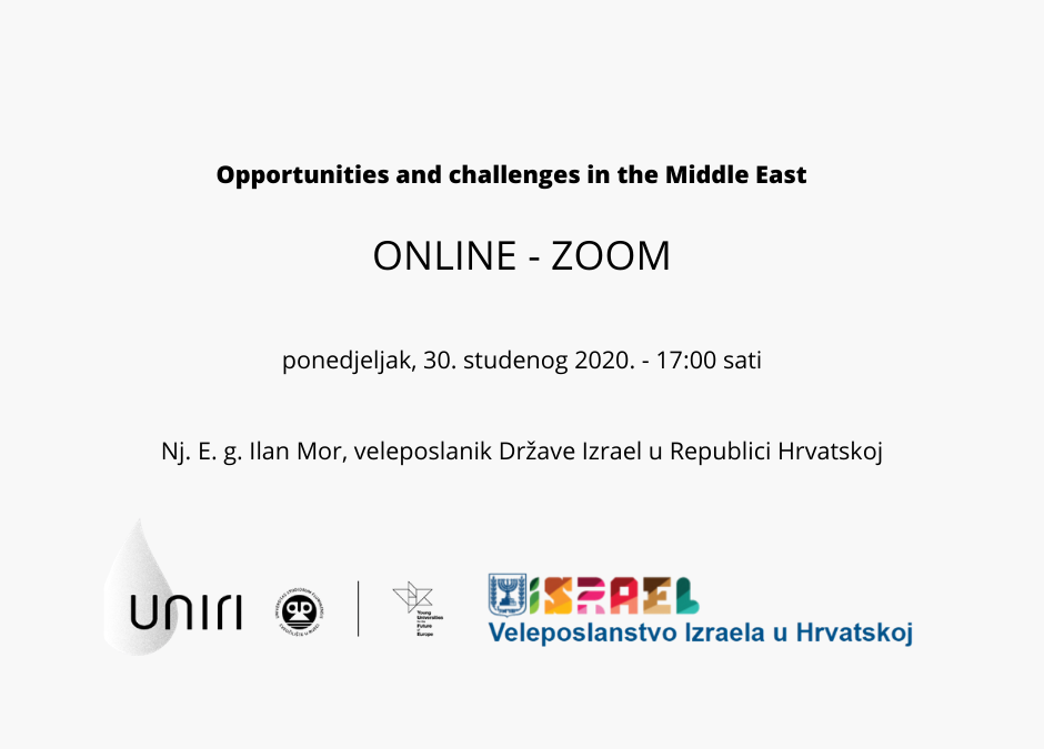 Opportunities and challenges in the Middle East – Nj. E. g. Ilan Mor