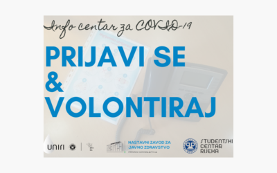 Info centar za COVID-19 NZZJZ PGŽ & UNIRI i dalje radi od 8 do 16 sati