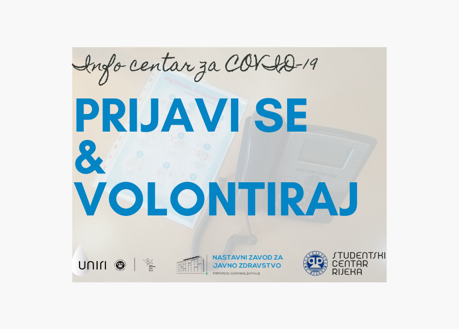 Info centar za COVID-19 NZZJZ PGŽ & UNIRI i dalje radi od 8 do 16 sati