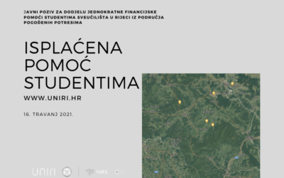 Isplaćena jednokratna pomoć studentima s potresima pogođenih područja