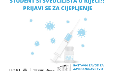 Student si Sveučilišta u Rijeci – prijavi se za cijepljenje // Are you a University of Rijeka student? Register for vaccination!