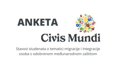 Anketa – Stavovi studenata o tematici migracije i integracije osoba s odobrenom međunarodnom zaštitom