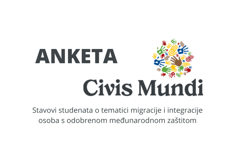 Anketa – Stavovi studenata o tematici migracije i integracije osoba s odobrenom međunarodnom zaštitom