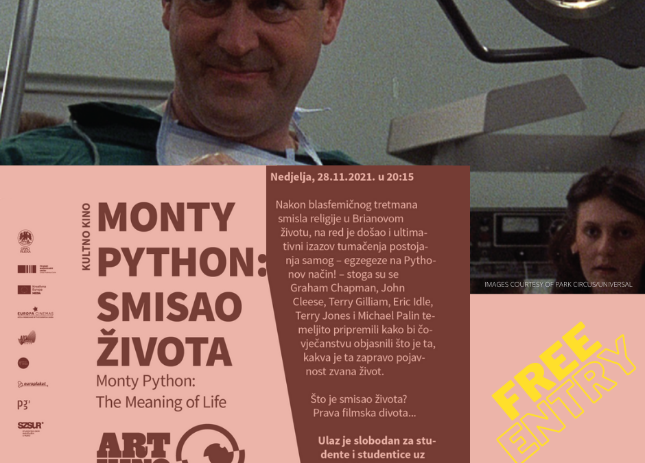 Besplatna kino projekcija za studente – Monty Python: Smisao života