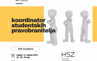 Natječaj za koordinatora studentskih pravobranitelja