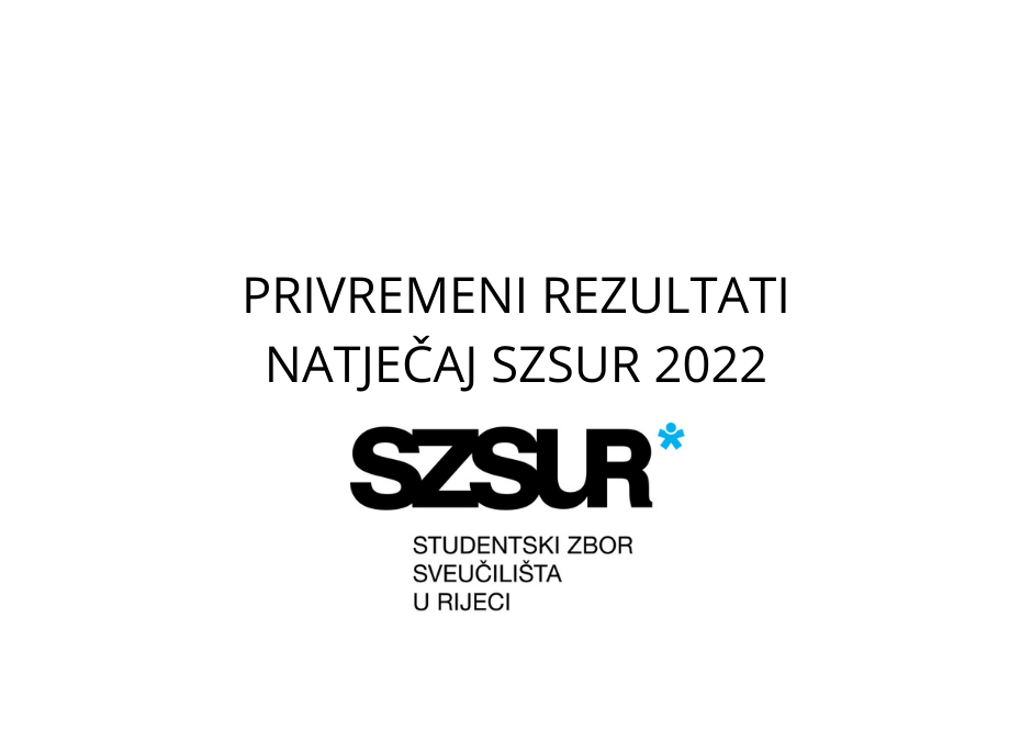 Privremeni rezultati – Natječaj SZSUR 2022