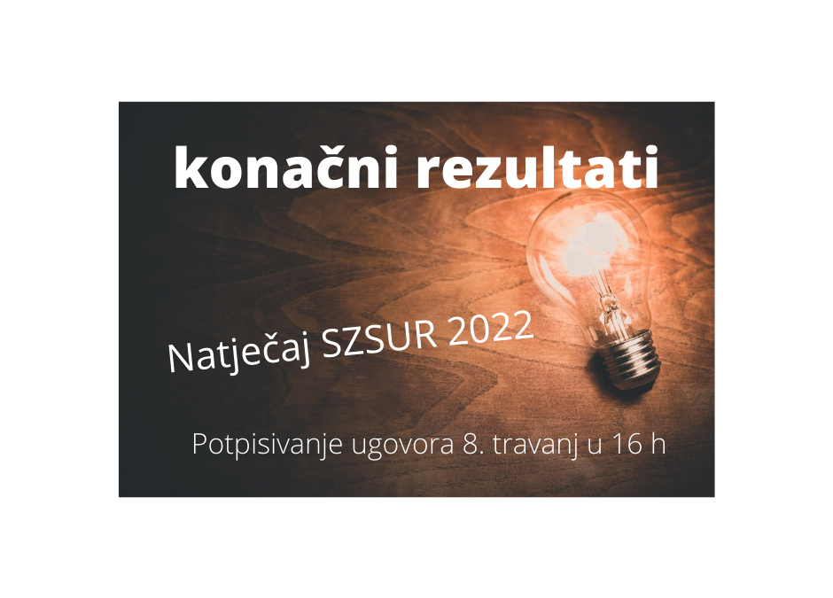 Konačni rezultati – Natječaj SZSUR za financiranje studentskih programa u 2022. godini