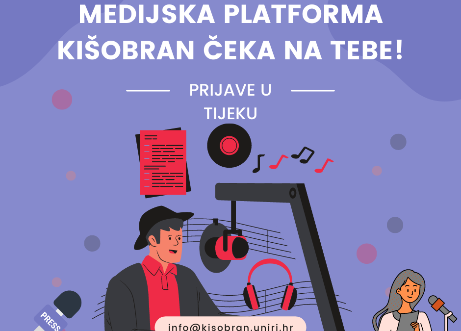 Poziv budućim novinarima, voditeljima i glazbenim urednicima: Zovu vas portal i radio studentske medijske platforme Kišobran