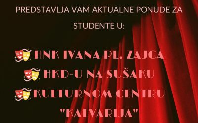 Popust za studente pri kupnji ulaznica za predstave