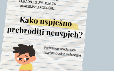 Radionica “Kako uspješno prebroditi neuspjeh?”
