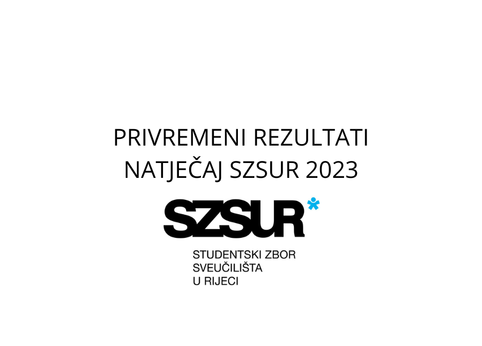 Privremeni rezultati – Natječaj SZSUR 2023